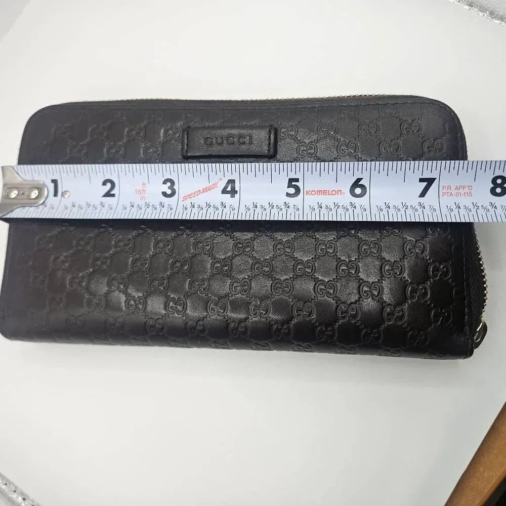 Gucci Micro Guccissima Brown Leather Wallet - Picture 4 of 8